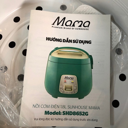 Nồi cơm nắp gài Sunhouse Mama SHD8652G 1.8 lít, bảo hành chính hãng - Hàng thanh lý Điện máy Sunmy