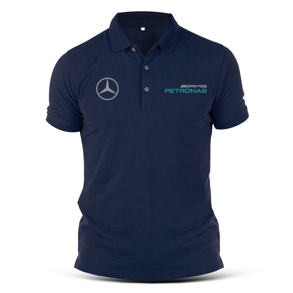 Áo polo Petronas F1 AMG Racing Baju Baju Unisex Pakaian Murah Sale