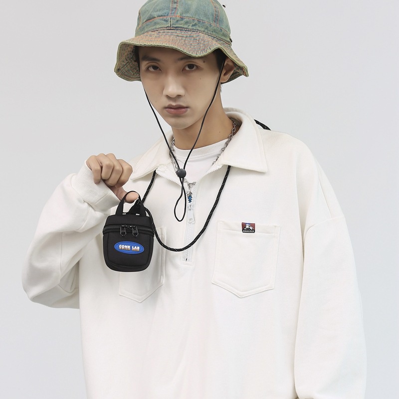 Túi đeo chéo mini 2 trong 1 thời trang phong cách ulzzang Hàn Quốc cho nam