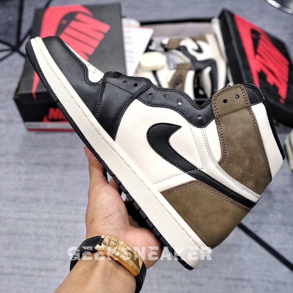 [GeekSneaker] Nguyên Bản - SC | Giày Nike Air Jordan 1 High Dark Mocha