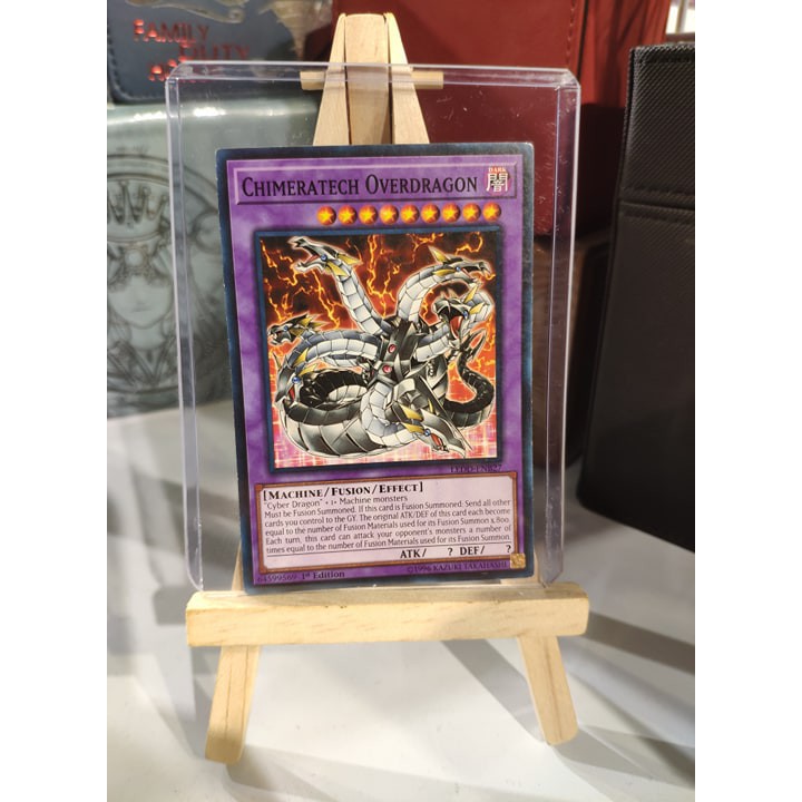 Lá bài thẻ bài Yugioh Chimeratech Overdragon - Tặng bọc bài nhựa bảo quản