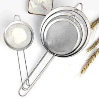 Dụng cụ lọc cháo, lọc cua, rây bột đa năng cho bé cán inox