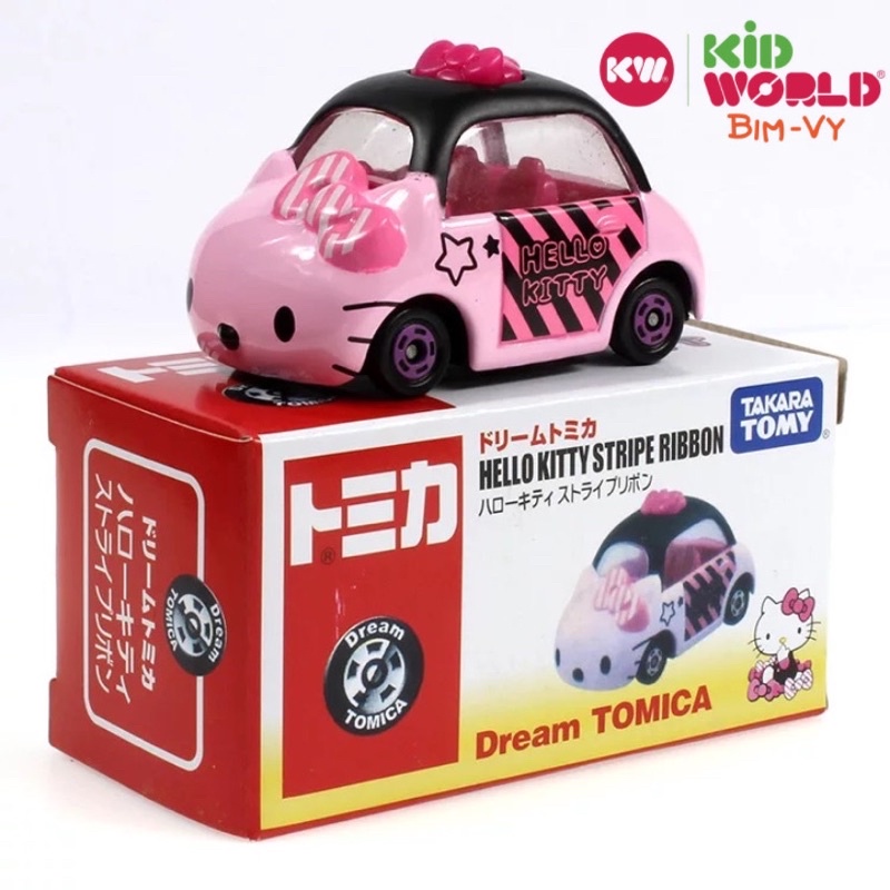 Xe mô hình Tomica Box Disney Hello Kitty Stripe Ribbon. MS: 650.