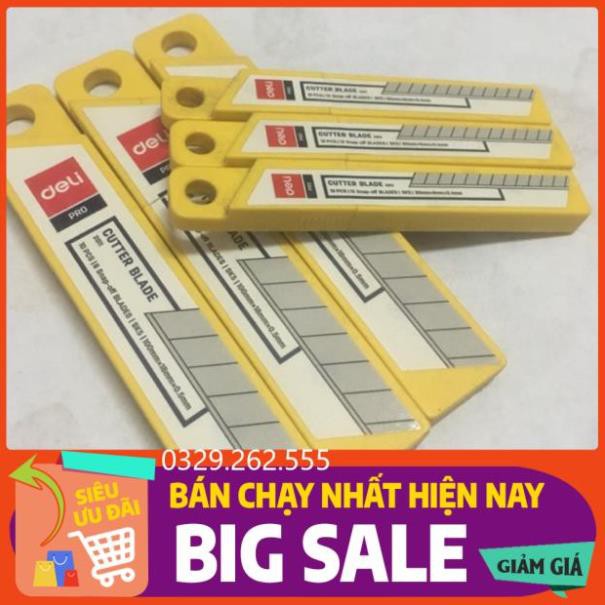 (FreeShip) Lưỡi dao dọc giấy Deli ( hộp 10 chiếc )