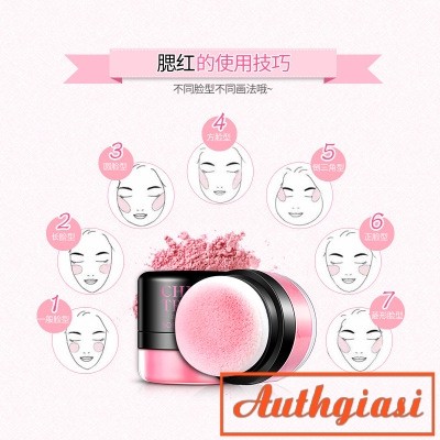 SẴN BÔNG TÁN Phấn má hồng Bioaqua Chic Trendy Soft Rose Blush hạt phấn mịn bền màu | BigBuy360 - bigbuy360.vn