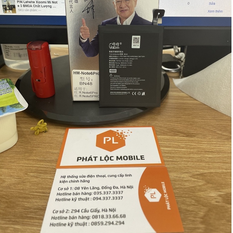 PIN Lehehe Xiaomi redmi note 6 Pro Mã BN48 Chất lượng cao