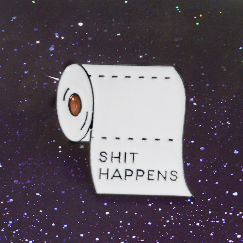 Ghim cài áo hình toilet độc đáo xinh xắn