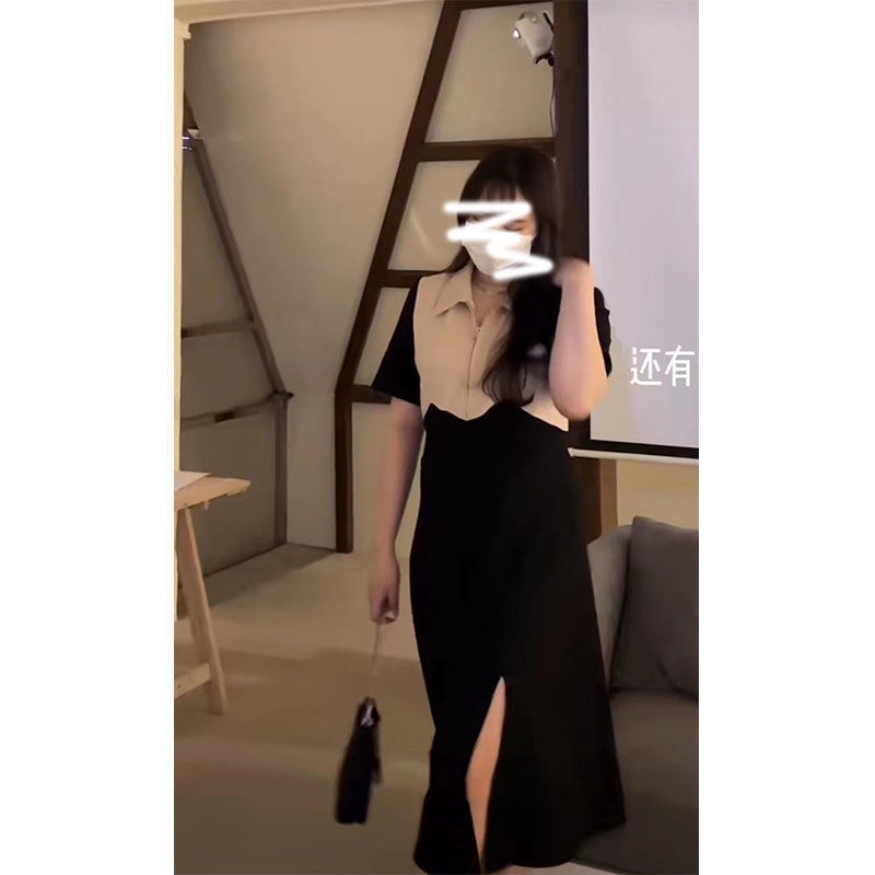 Đầm may ghép ôm eo thời trang mùa hè cho nữ