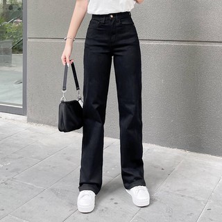QUẦN JEANS SUÔNG BASIC ZAREEN JEA117 ĐEN