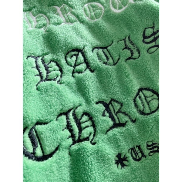 Áo khoác lông cừu cho nam thương hiệu Chrome Heart cao cấp màu xanh thời trang