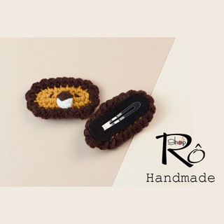 Cài tóc hình thú dễ thương, kẹp tóc bằng len hình sư tử Lion ngộ nghĩnh 5.5cm [Ảnh thật+Hàng sẵn]