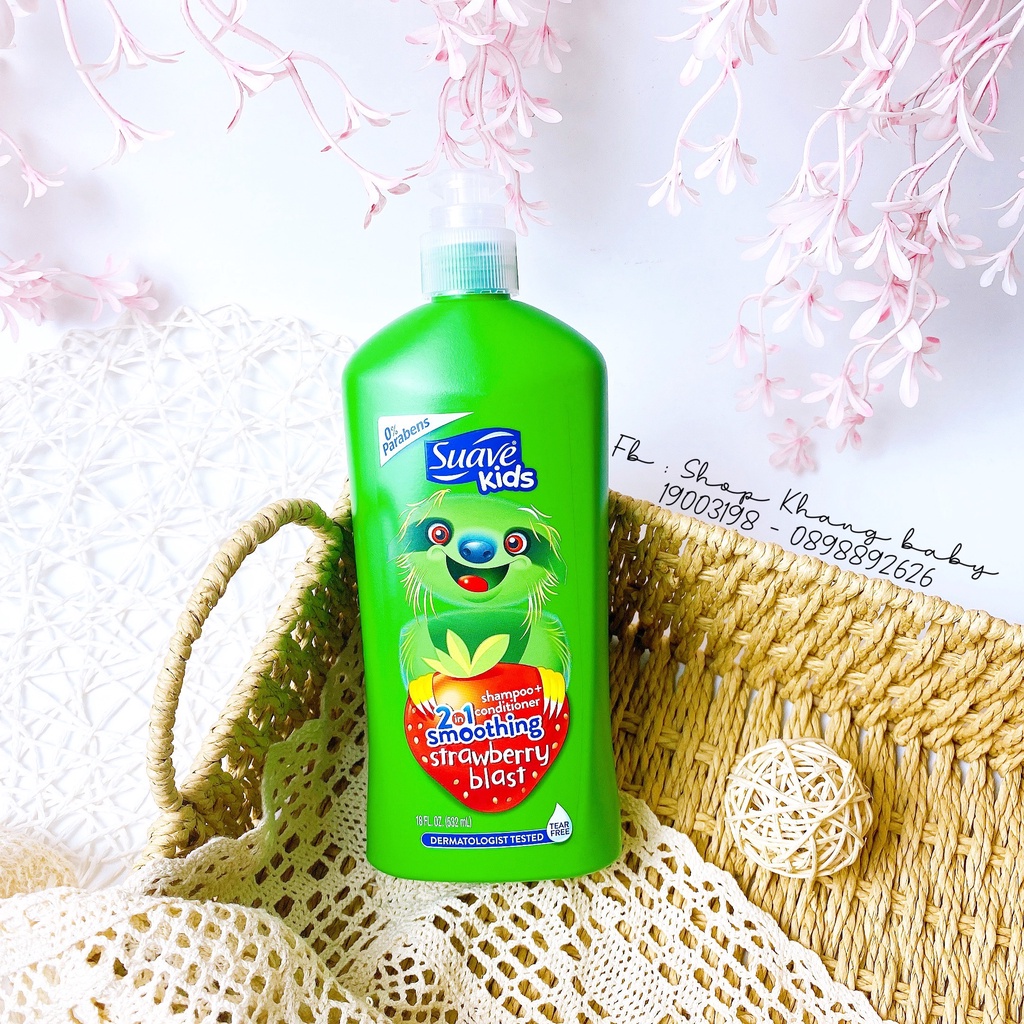 Sữa Tắm Suave Kids Gội Xả Cho Trẻ Em 500ml - Shop Khang Baby