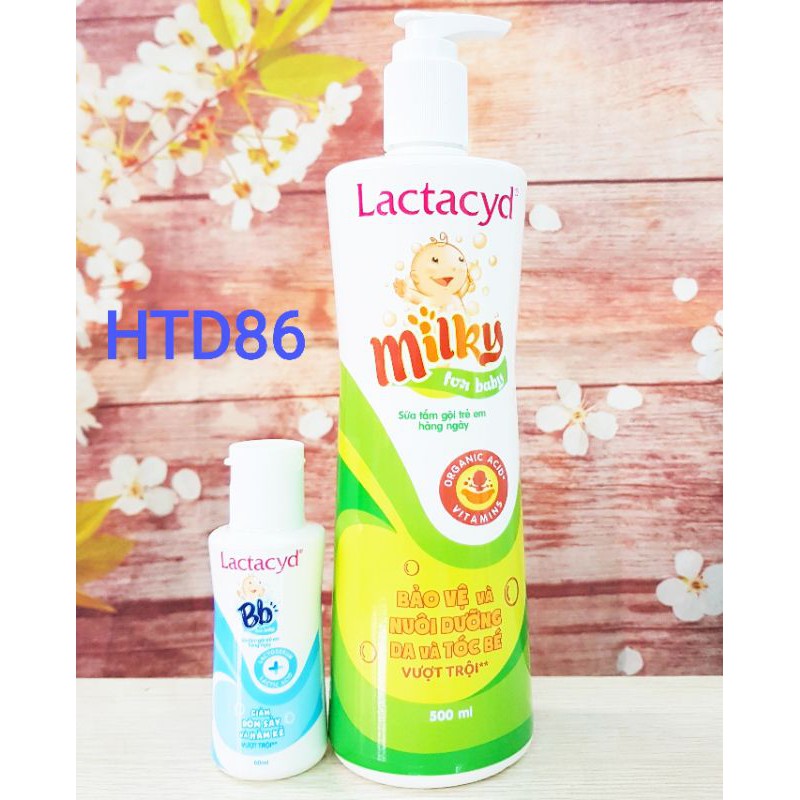 (Date mới - chính hãng) Sữa tắm gội Lactacyd Milky 60ml Cho Bé