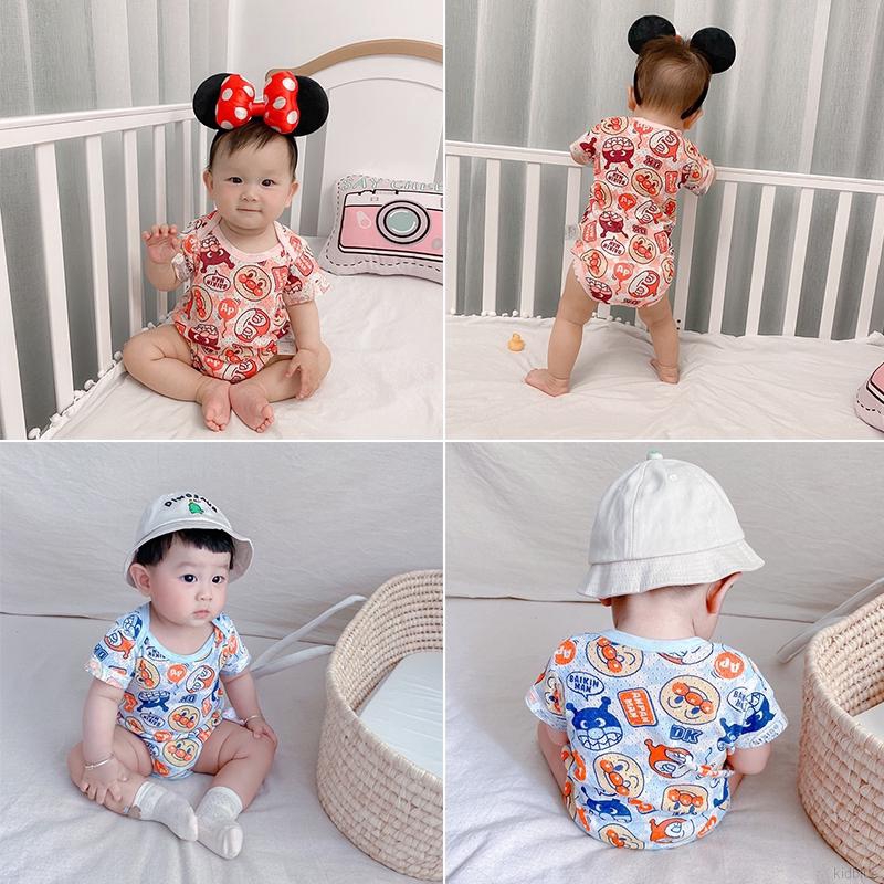 Jumpsuit Tay Ngắn Phong Cách Hàn Quốc Cho Bé