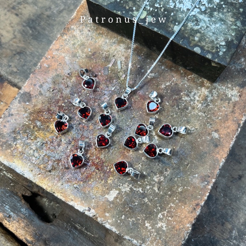 Dây Chuyền Đá Garnet Tim DCGT22A Patronus