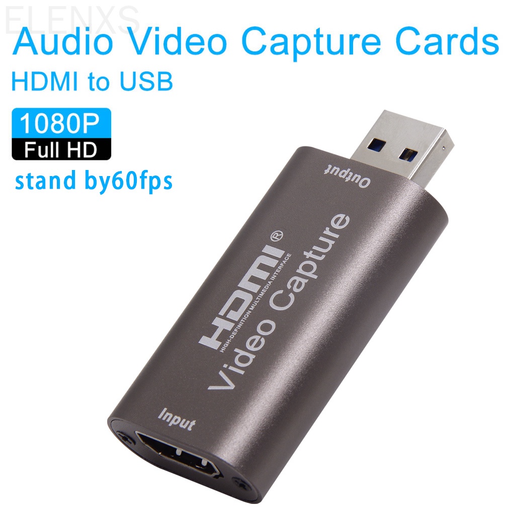 Thẻ thu đồ họa quay video chơi game dạng USB 3.0 1080P HD 60fps dùng phát trực tuyến