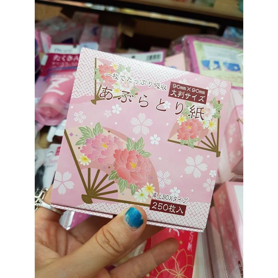 Set 250 tờ giấy thấm dầu Nhật Bản