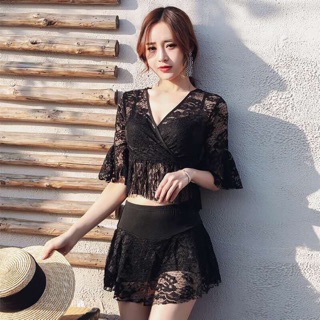 BIKINI SET 3 MÓN ĐI BIỂN SIÊU XINH PHONG CÁCH TIỂU THƯ CỰC NHẸ NHÀNG CHẤT LIỆU REN MỀM MẠI