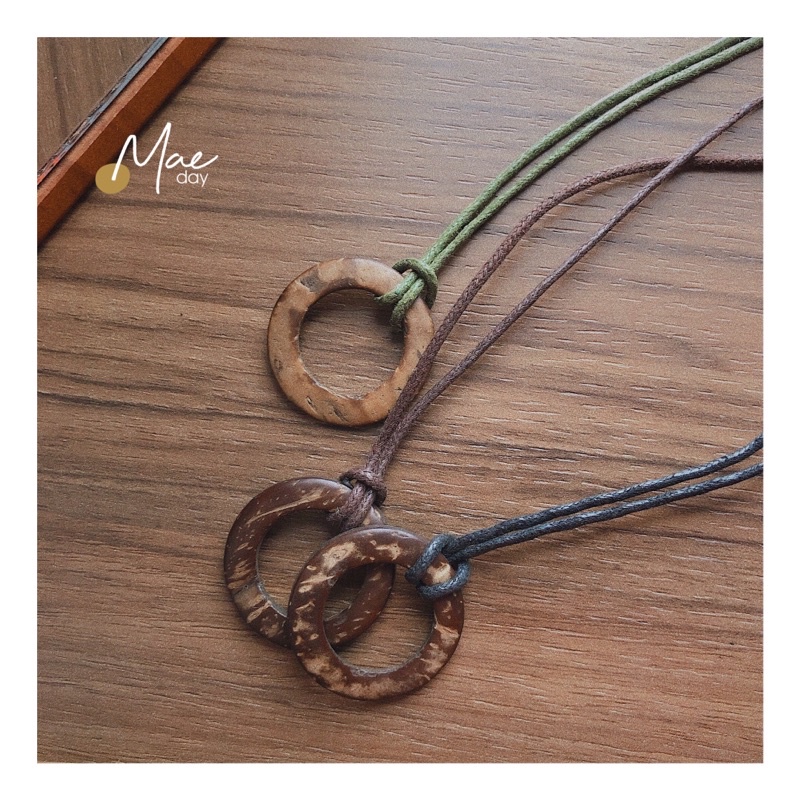 Vòng Sumi - Vòng cổ / dây chuyền, vòng tay khoen gỗ vintage