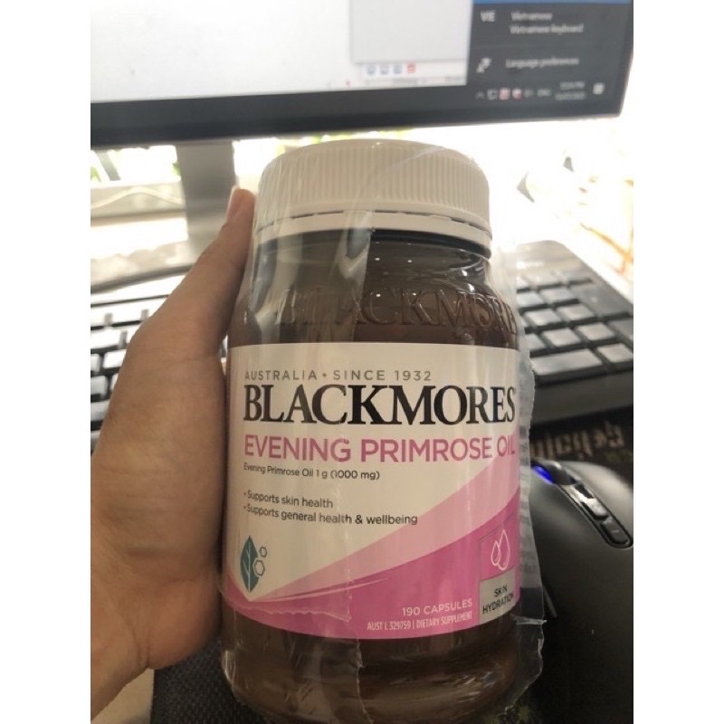 Tinh dầu hoa anh thảo Blackmores 190 viên.