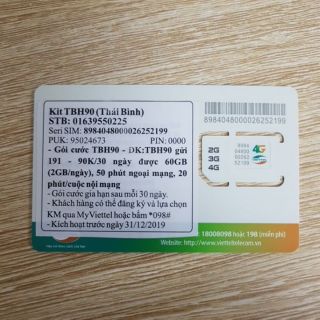 Sim số đẹp Viettel 11 số nguyên kit (List6)