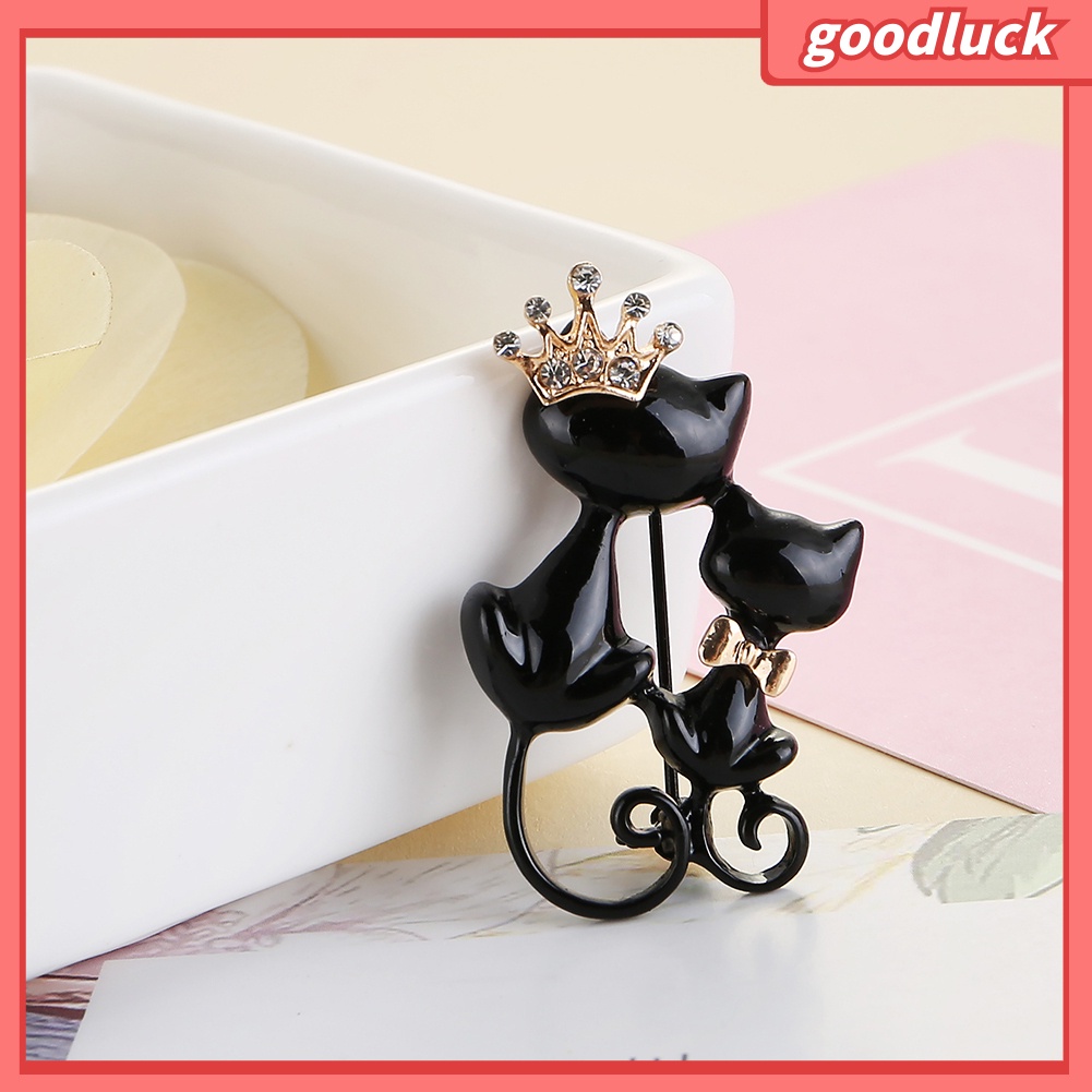 Trâm Cài Áo Hình Chú Mèo Bằng Đá Thời Trang Cho Nữ