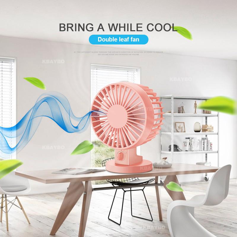 Quạt Sạc Usb Để Bàn Mini Không Ồn