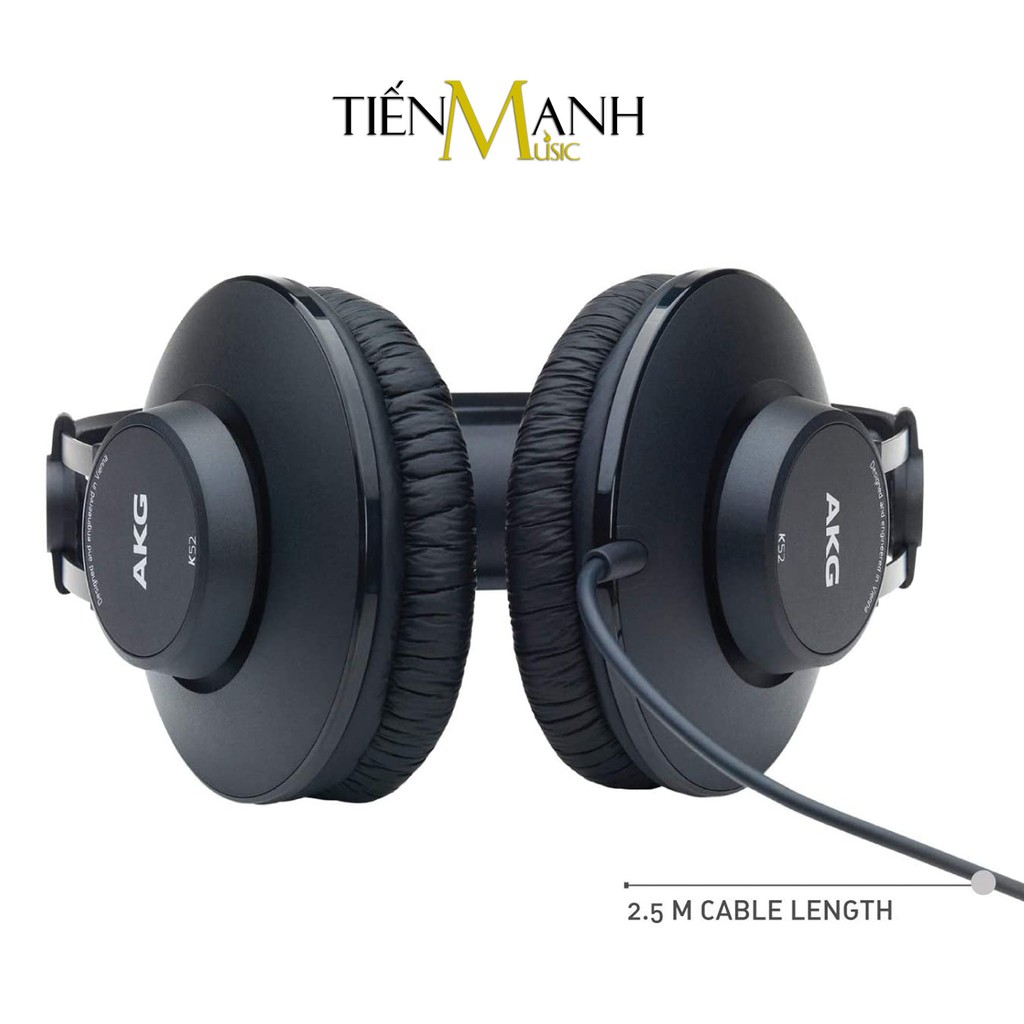 [Chính Hãng Mỹ] Tai Nghe Kiểm Âm AKG K52 Over-Ear Studio Monitor Headphones Professional