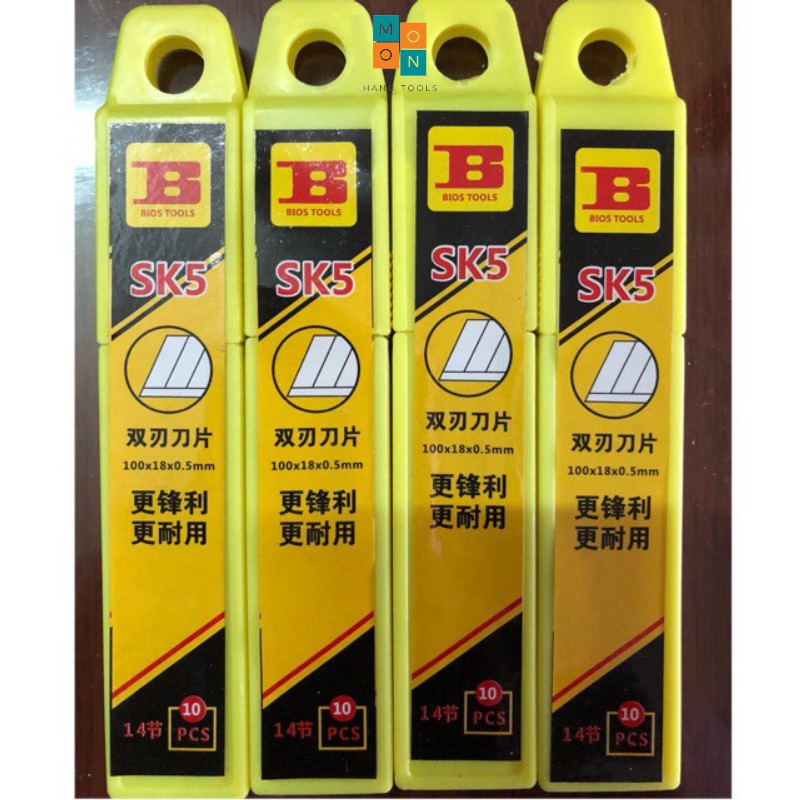 Hộp 10 Lưỡi Dao Rọc Giấy Siêu Sắc