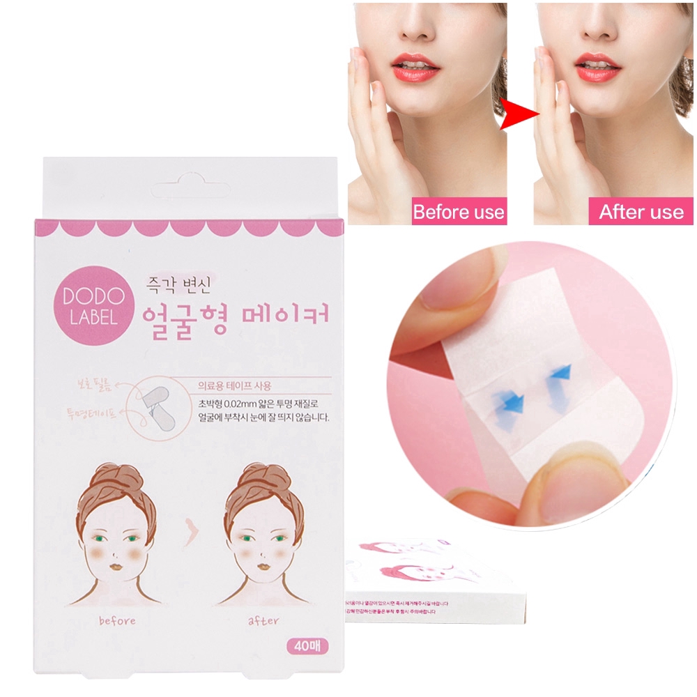 Set 40 Miếng Dán Làm Thon Gọn Mặt Tạo Cằm Đôi