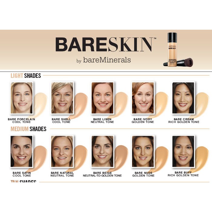 Kem nền BareMinerals BareSkin Pure Brightening Serum Foundation Broad Spectrum SPF 20