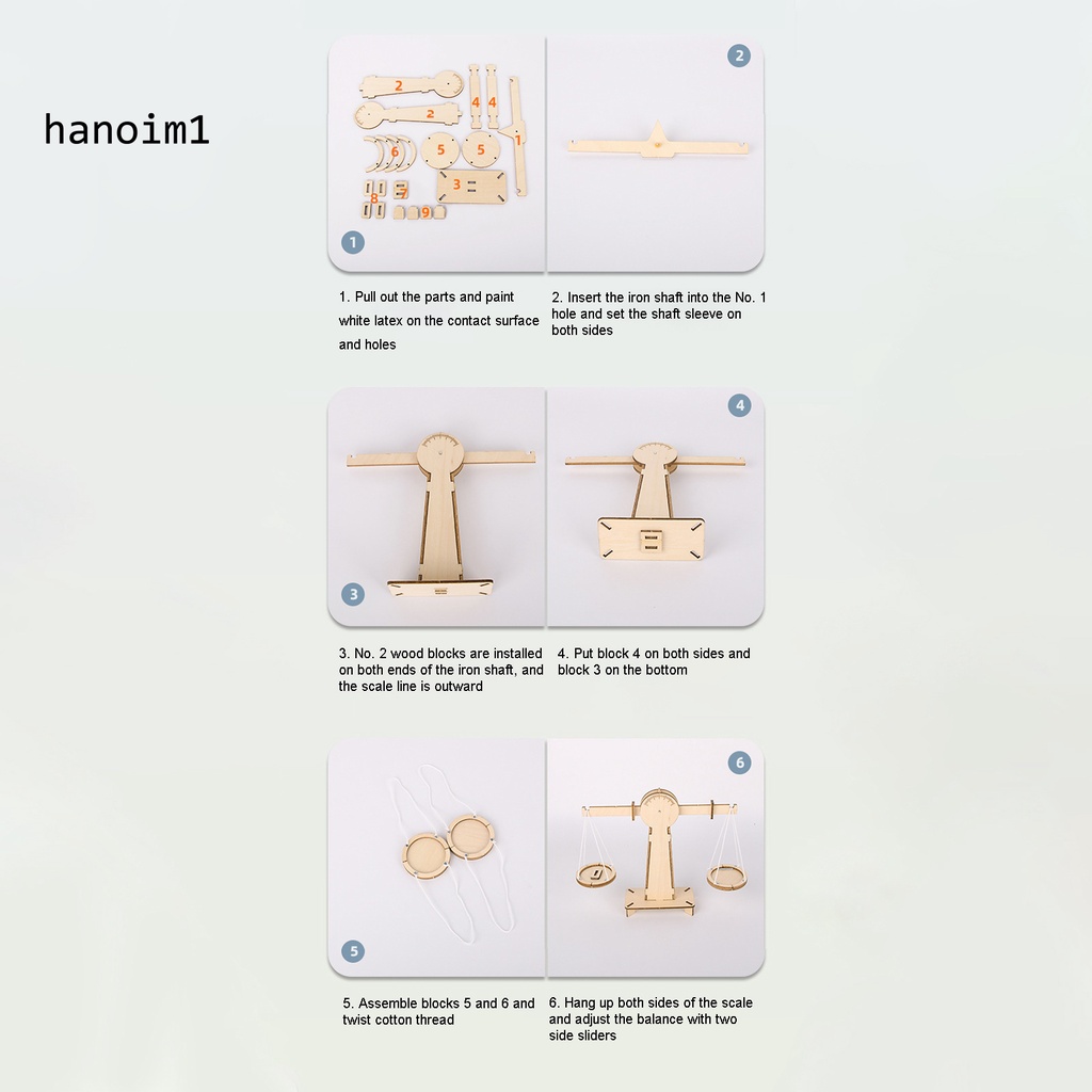 Bộ Cân Gỗ Cân Thăng Bằng Diy Cho Bé Học Toán