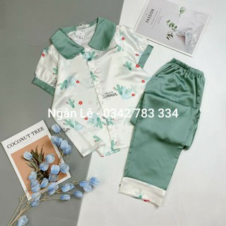 Bộ pijama lụa satin