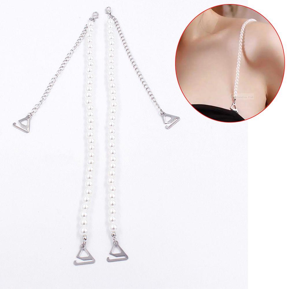 Dây Áo Ngực Trang Trí Đính Ngọc Trai Giả Sang Trọng