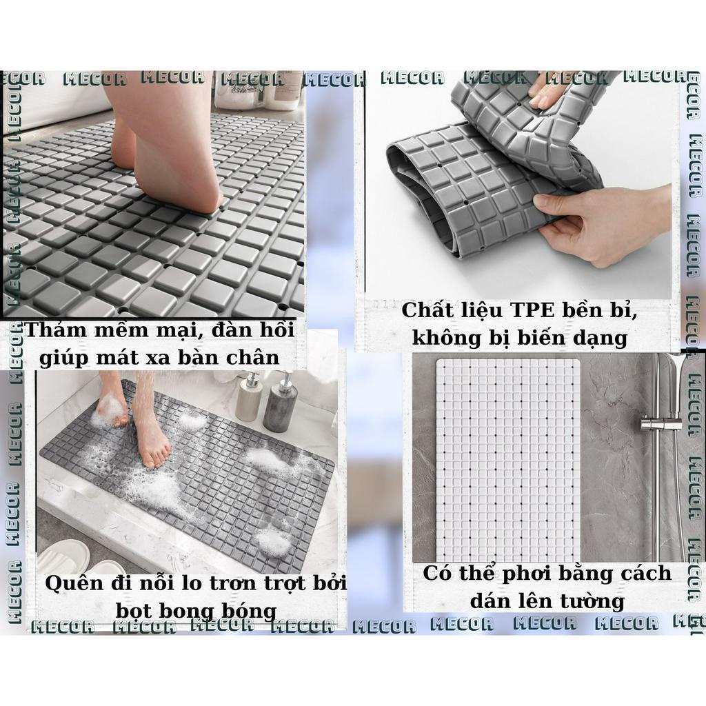 Thảm cao su mát xa chống trượt nhà tắm 40x71 cm - Thảm TPE thân thiện môi trường