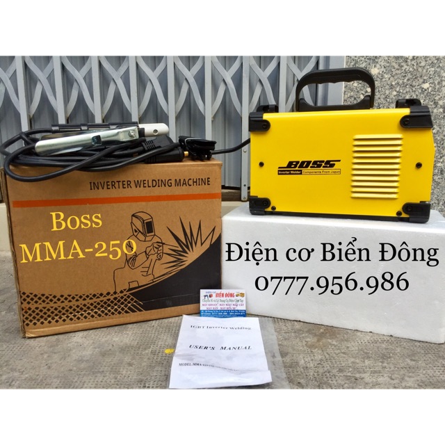 Máy Hàn điện tử  FREESHIP  TẶNG BÓ 20 que hàn Thế hệ máy Hàn mới BOSS MMA-250 hàn sắt tôn gia đình và công trình