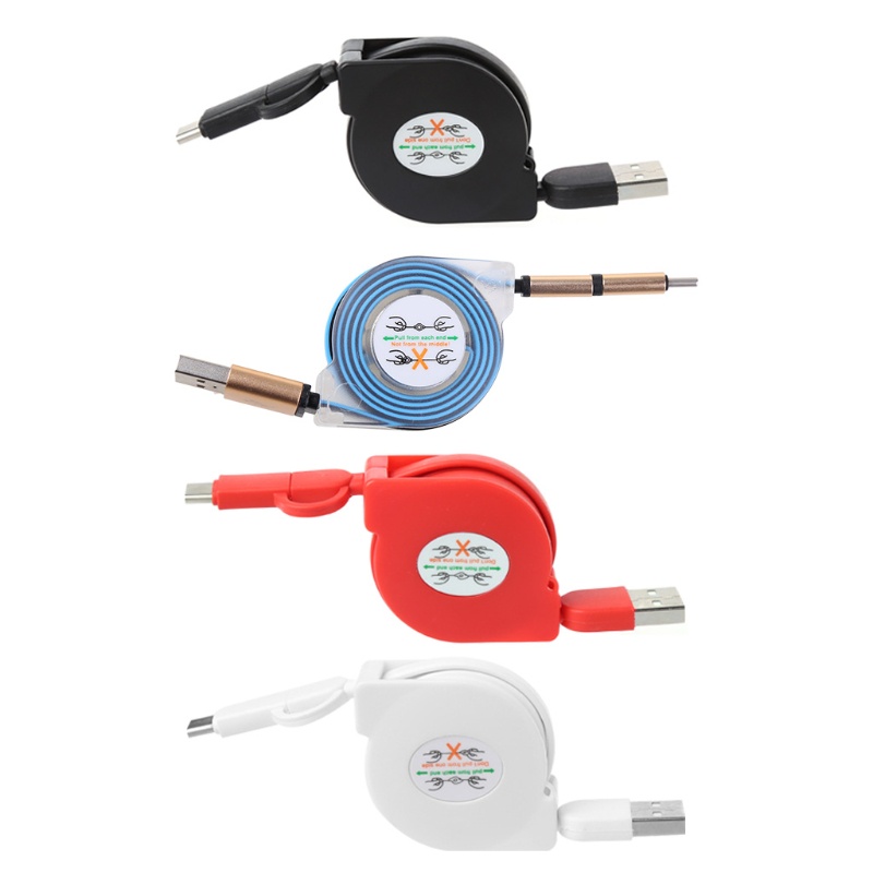 Dây Cáp Sạc Và Truyền Dữ Liệu 2 Trong 1 Micro USB + Type C Cho Điện Thoại Android