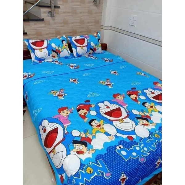 Bộ  ga  5 món  (MẪU  DOREMON )