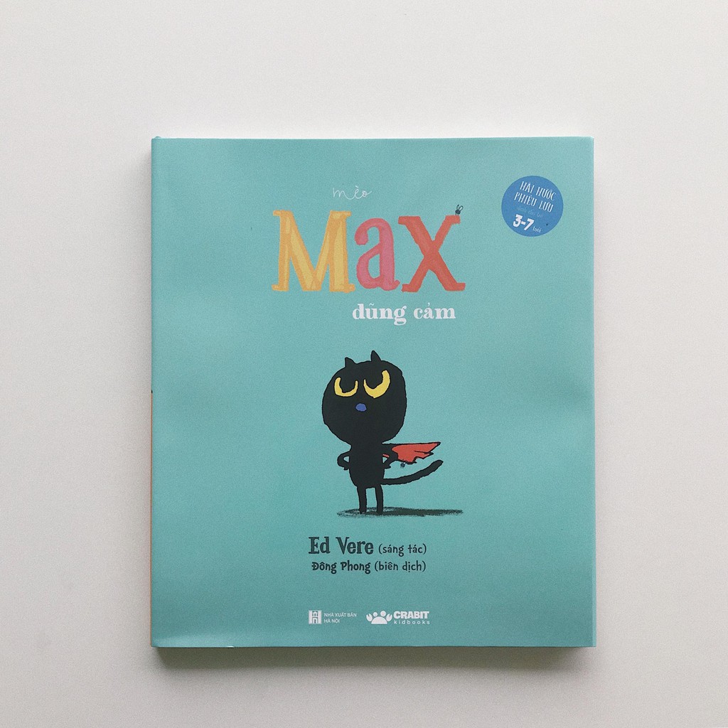 Sách - Combo 3 cuốn Mèo Max - Dành cho bé 3 - 7 tuổi - Crabit Kidbooks