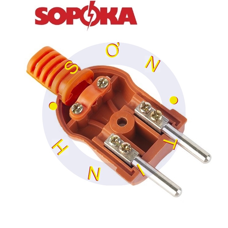 Phích Cắm Điện Chịu Tải Cao SOPOKA P3000W2+ Chống Vỡ Chịu Nhiệt