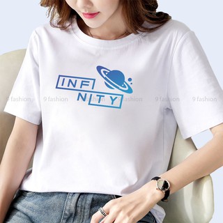 Áo nữ thu đông cotton cao cấp 9 Fashion C14 áo nữ đẹp vải mềm, co dãn 4 chiều in chữ Infinity