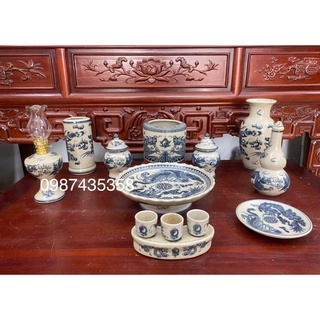 Kỉ chén cúng men rạn rồng (phụ kiện đồ thờ)