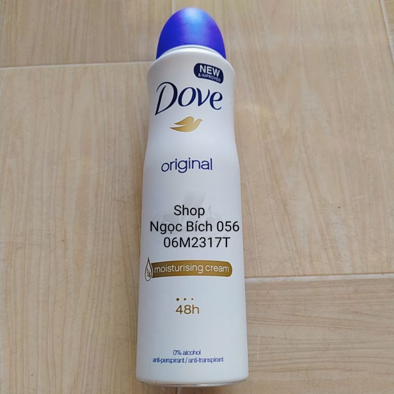 🌷 XỊT KHỬ MÙI DOVE ORIGINAL 150ML