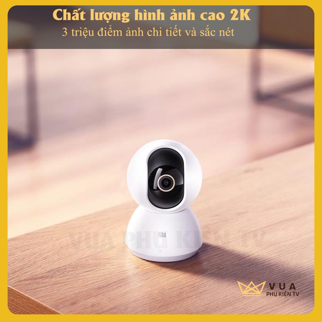 [FREESHIP - SIÊU NÉT] Camera xiaomi 2K Mijia 360 độ chính hãng sắc nét quay ban đêm - Camera giám sát - Vua Phụ Kiện TV