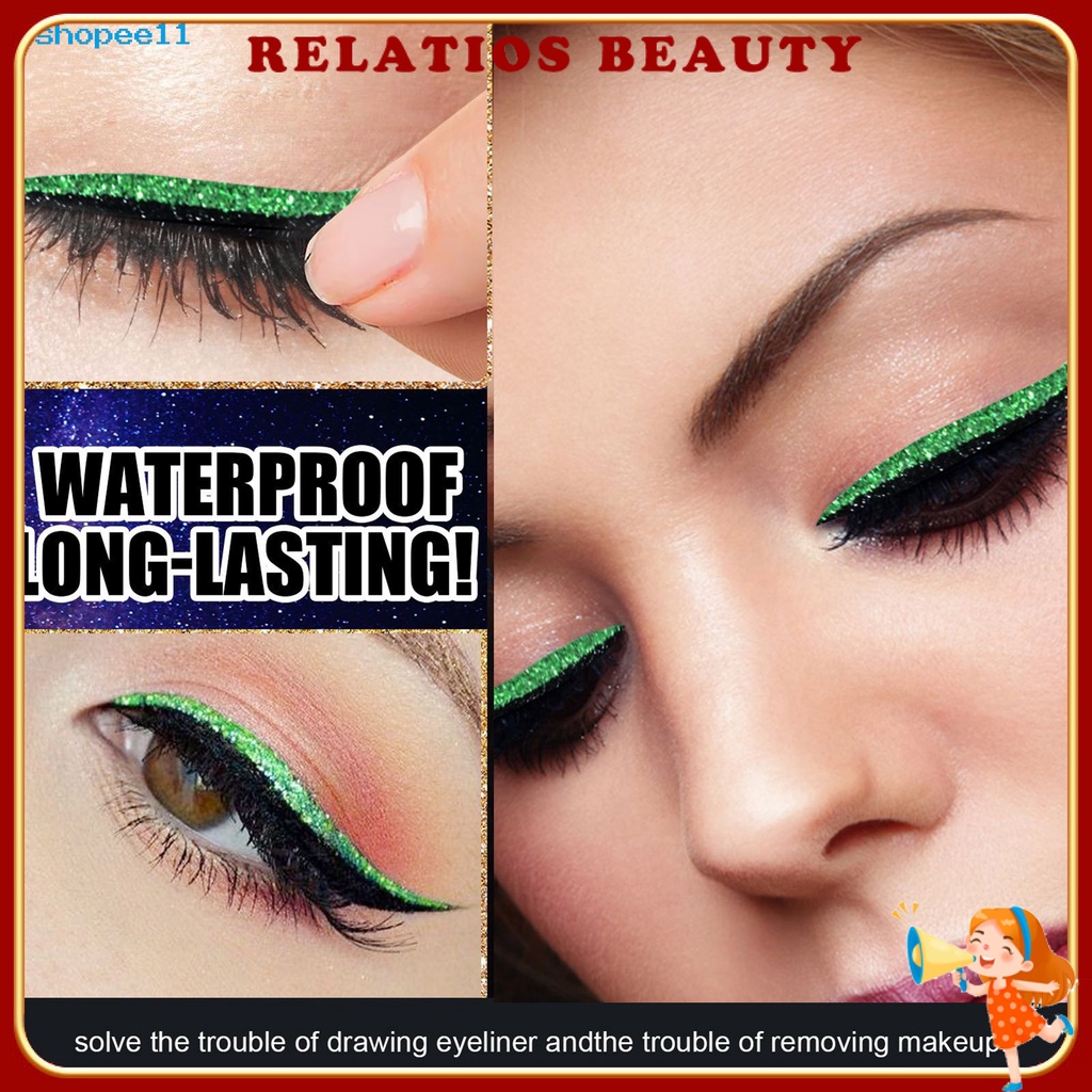 Miếng dán kích mí siêu mỏng lấp lánh lâu trôi cho nữ
