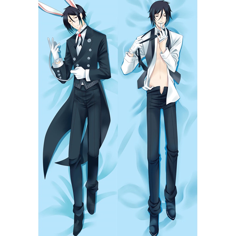 Vỏ Gối Hai Mặt In Hình Anime Black Butler 60x180cm