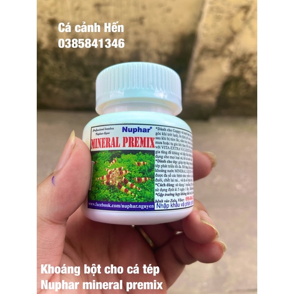 Khoáng tổng hợp cho cá tép Nuphar mineral premix dạng bột