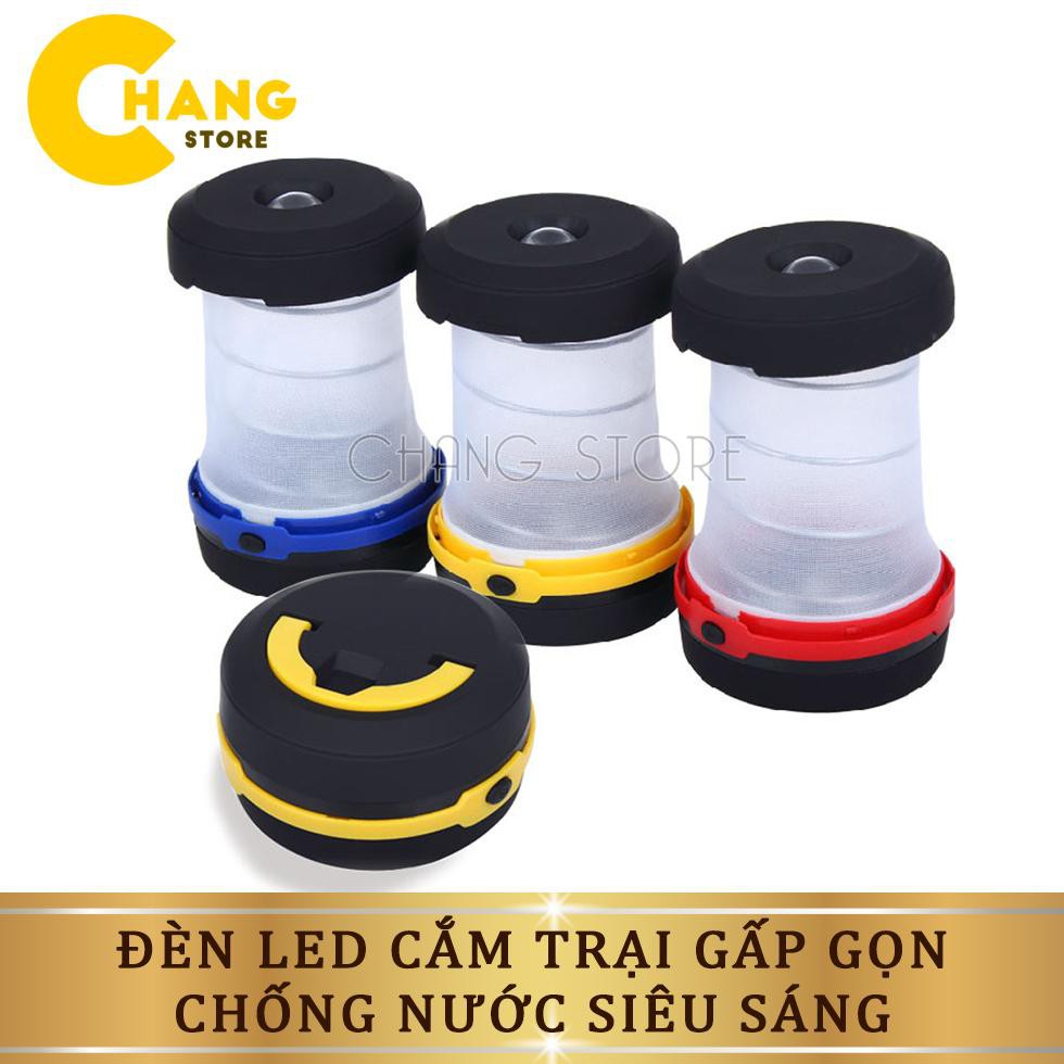 Đèn LED Cắm Trại Gấp Gọn Chống Nước Siêu Sáng Tiện Dụng