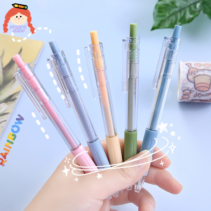 Bút Mực Đen Phong Cách Muji Vỏ Nhiều Màu