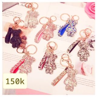 Móc khóa trang trí hình gấu đủ màu
